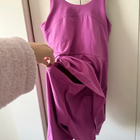 Elle Sport Women's Active Tank Dress Athletic Dress Tennis Dress in Pink Size M - Picture 9 of 9